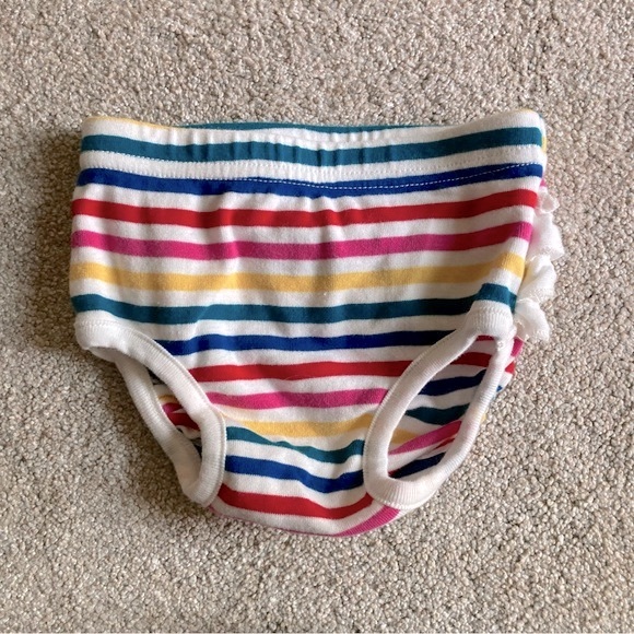 6-12M Hanna Andersson Rainbow Stripe Pocket Dress - Picture 6 of 7